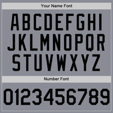 Load image into Gallery viewer, Custom Gray Black Bomber Full-Snap Varsity Letterman Two Tone Hoodie Jacket