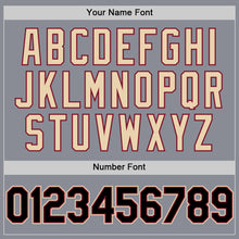 Load image into Gallery viewer, Custom Gray Black Crimson-City Cream Bomber Full-Snap Varsity Letterman Two Tone Hoodie Jacket