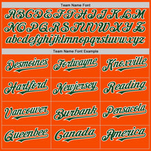 Load image into Gallery viewer, Custom Orange Green-White Bomber Full-Snap Varsity Letterman Two Tone Hoodie Jacket