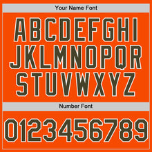 Load image into Gallery viewer, Custom Orange Olive-White Bomber Full-Snap Varsity Letterman Two Tone Hoodie Jacket