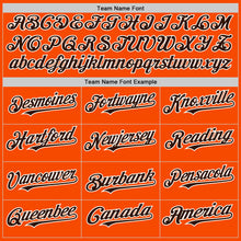 Load image into Gallery viewer, Custom Orange Brown-White Bomber Full-Snap Varsity Letterman Two Tone Hoodie Jacket