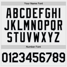 Load image into Gallery viewer, Custom White Black-Gray Bomber Full-Snap Varsity Letterman Hoodie Jacket