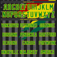 Load image into Gallery viewer, Custom Black Kelly Green Light Yellow-Gray Bolivia Bolivian Flag 3D Bomber Full-Snap Varsity Letterman Hoodie Jacket