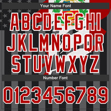 Load image into Gallery viewer, Custom Black Red-Gray Peru Peruvian Flag 3D Bomber Full-Snap Varsity Letterman Hoodie Jacket