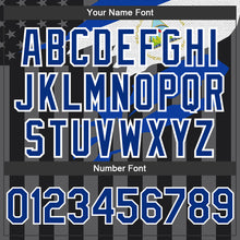 Load image into Gallery viewer, Custom Black Thunder Blue-Gray Nicaragua Nicaraguan Flag 3D Bomber Full-Snap Varsity Letterman Hoodie Jacket