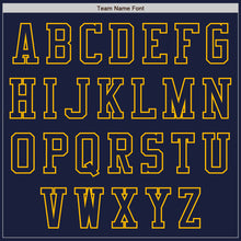 Load image into Gallery viewer, Custom Navy Gold-Cream Bomber Varsity Letterman Two Tone Zipper Jacket