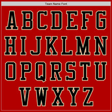 Load image into Gallery viewer, Custom Red Black-Cream Bomber Varsity Letterman Zipper Jacket