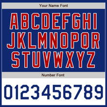 Load image into Gallery viewer, Custom Royal Red-White Bomber Varsity Letterman Two Tone Zipper Jacket