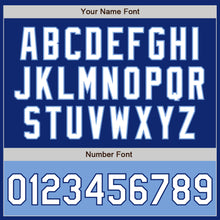 Load image into Gallery viewer, Custom Royal White-Light Blue Bomber Varsity Letterman Two Tone Zipper Jacket