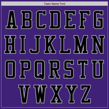 Load image into Gallery viewer, Custom Purple Black-Gray Bomber Varsity Letterman Zipper Jacket