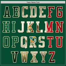 Load image into Gallery viewer, Custom Kelly Green Vintage Mexican Flag Cream-Black Bomber Varsity Letterman Zipper Jacket