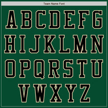 Load image into Gallery viewer, Custom Kelly Green Black-Cream Bomber Varsity Letterman Zipper Jacket