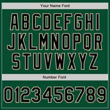 Load image into Gallery viewer, Custom Kelly Green Black-Cream Bomber Varsity Letterman Zipper Jacket