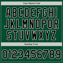 Load image into Gallery viewer, Custom Kelly Green Black-White Bomber Varsity Letterman Zipper Jacket