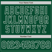 Load image into Gallery viewer, Custom Kelly Green White Bomber Varsity Letterman Zipper Jacket