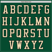Load image into Gallery viewer, Custom Kelly Green Cream-Black Bomber Varsity Letterman Two Tone Zipper Jacket