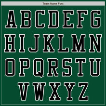 Load image into Gallery viewer, Custom Kelly Green Black-White Bomber Varsity Letterman Two Tone Zipper Jacket