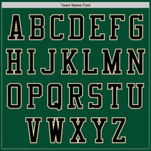 Load image into Gallery viewer, Custom Kelly Green Black-Cream Bomber Varsity Letterman Two Tone Zipper Jacket