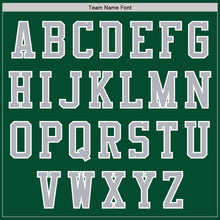 Load image into Gallery viewer, Custom Kelly Green Gray-White Bomber Varsity Letterman Two Tone Zipper Jacket
