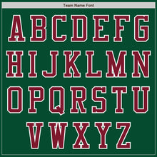 Load image into Gallery viewer, Custom Kelly Green Crimson-White Bomber Varsity Letterman Two Tone Zipper Jacket