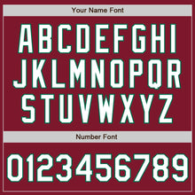 Load image into Gallery viewer, Custom Crimson White-Kelly Green Bomber Varsity Letterman Zipper Jacket