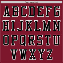 Load image into Gallery viewer, Custom Crimson Black-White Bomber Varsity Letterman Two Tone Zipper Jacket