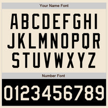 Load image into Gallery viewer, Custom Cream Black Bomber Varsity Letterman Two Tone Zipper Jacket