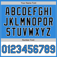 Load image into Gallery viewer, Custom Powder Blue Black-White Bomber Varsity Letterman Two Tone Zipper Jacket