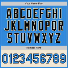 Load image into Gallery viewer, Custom Powder Blue Black-Cream Bomber Varsity Letterman Two Tone Zipper Jacket