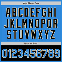 Load image into Gallery viewer, Custom Powder Blue Cream-Black Bomber Varsity Letterman Two Tone Zipper Jacket