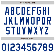 Load image into Gallery viewer, Custom White Royal Bomber Varsity Letterman Zipper Jacket