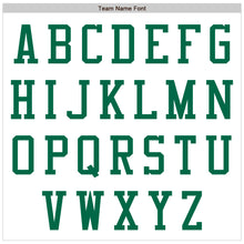 Load image into Gallery viewer, Custom White Kelly Green Bomber Varsity Letterman Zipper Jacket