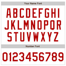 Load image into Gallery viewer, Custom White Red-Royal Bomber Varsity Letterman Zipper Jacket