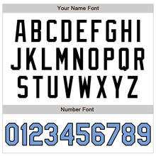 Load image into Gallery viewer, Custom White Light Blue-Black Bomber Varsity Letterman Zipper Jacket