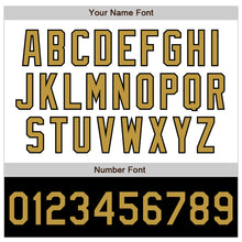 Load image into Gallery viewer, Custom White Old Gold-Black Bomber Varsity Letterman Two Tone Zipper Jacket