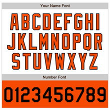 Load image into Gallery viewer, Custom White Black-Orange Bomber Varsity Letterman Two Tone Zipper Jacket