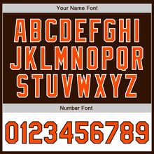 Load image into Gallery viewer, Custom Brown Orange-White Bomber Varsity Letterman Two Tone Zipper Jacket