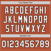 Load image into Gallery viewer, Custom Texas Orange White-Black Bomber Varsity Letterman Zipper Jacket