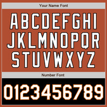 Load image into Gallery viewer, Custom Texas Orange White-Black Bomber Varsity Letterman Two Tone Zipper Jacket