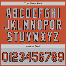 Load image into Gallery viewer, Custom Texas Orange Black-Gray Bomber Varsity Letterman Two Tone Zipper Jacket