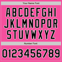 Load image into Gallery viewer, Custom Pink Black-White Bomber Varsity Letterman Zipper Jacket