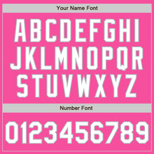 Load image into Gallery viewer, Custom Pink White-Gray Bomber Varsity Letterman Zipper Jacket