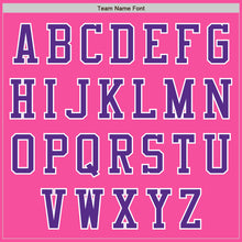 Load image into Gallery viewer, Custom Pink Purple-White Bomber Varsity Letterman Zipper Jacket