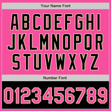 Load image into Gallery viewer, Custom Pink Cream-Black Bomber Varsity Letterman Two Tone Zipper Jacket