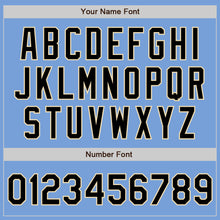 Load image into Gallery viewer, Custom Light Blue Black-Cream Bomber Varsity Letterman Zipper Jacket