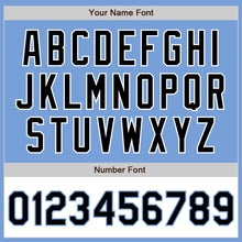 Load image into Gallery viewer, Custom Light Blue Black-White Bomber Varsity Letterman Two Tone Zipper Jacket