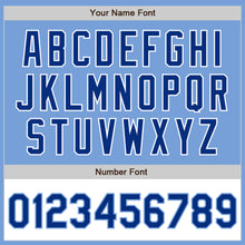 Load image into Gallery viewer, Custom Light Blue Royal-White Bomber Varsity Letterman Two Tone Zipper Jacket