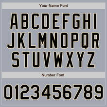 Load image into Gallery viewer, Custom Gray Black-Cream Bomber Varsity Letterman Zipper Jacket