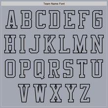 Load image into Gallery viewer, Custom Gray Black Bomber Varsity Letterman Zipper Jacket