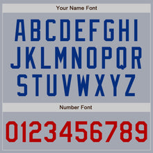 Load image into Gallery viewer, Custom Gray Red-Royal Bomber Varsity Letterman Zipper Jacket